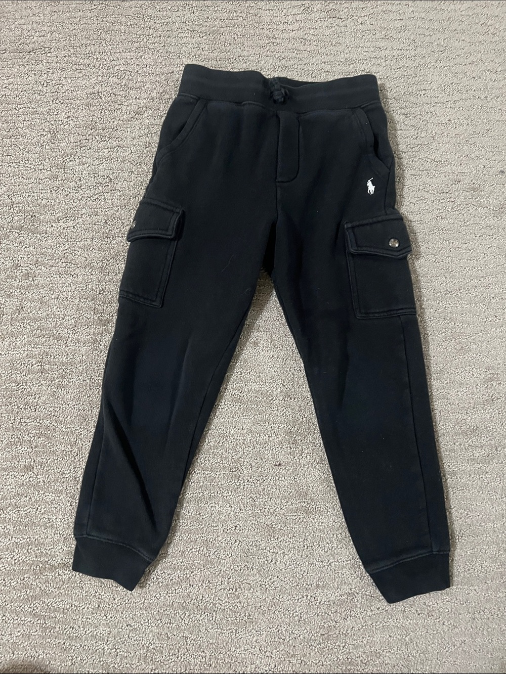 Polo by Ralph Lauren Black Kids Cargo Sweatpants